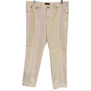 A.N.A A New Approach Women's Pants Flat Front Five Pockets White‎ Size 14